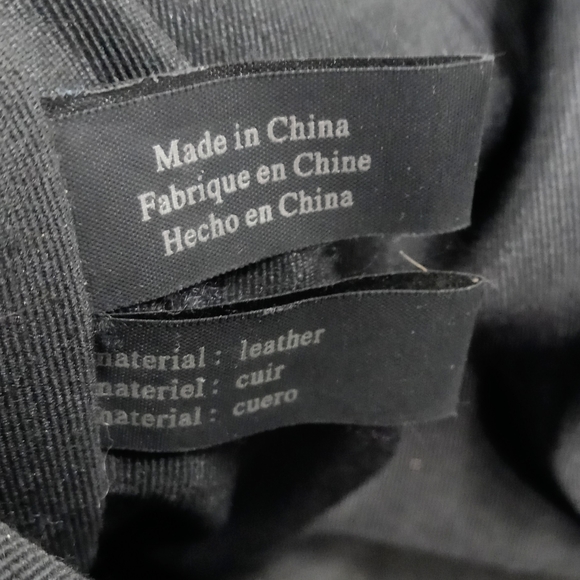 Kenneth Cole Shoulder Bag Black Leather Buckle - Picture 12 of 16